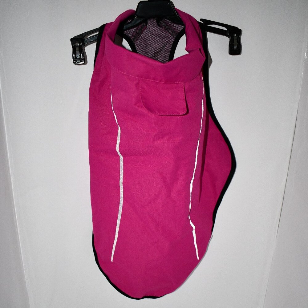 Mile High Life Dog Raincoat Lightweight with Reflective in Hot Pink Small New W